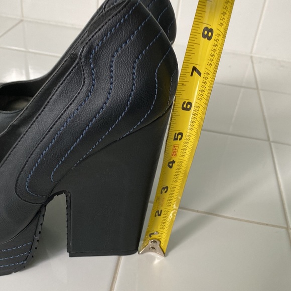 NEW MIchael Antonio Studio Lisandro black size 10 platform stiletto wedge heels - Picture 7 of 9